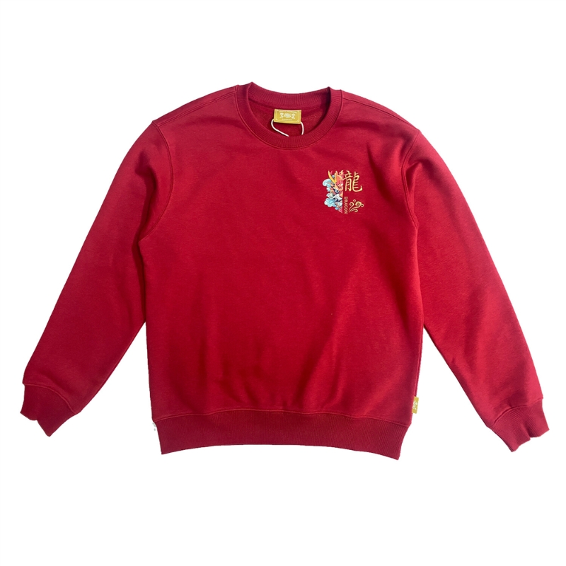 男裝龍年CNY系列圓領(lǐng)衛(wèi)衣，原價(jià)$390、現(xiàn)售$309，G。