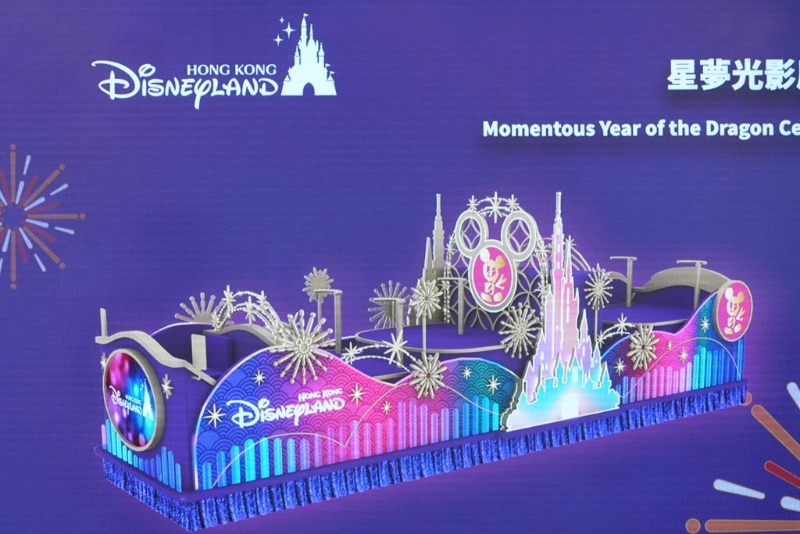 迪士尼樂園的花車。