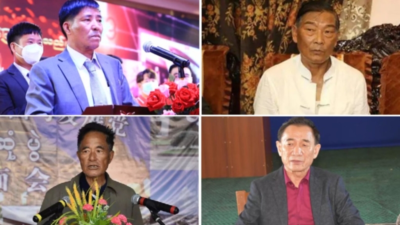 果敢四大家族分別為白所成（右上）、魏超仁（右下）、劉國(guó)璽（左下）及劉正祥（左上）。網(wǎng)絡(luò)圖片