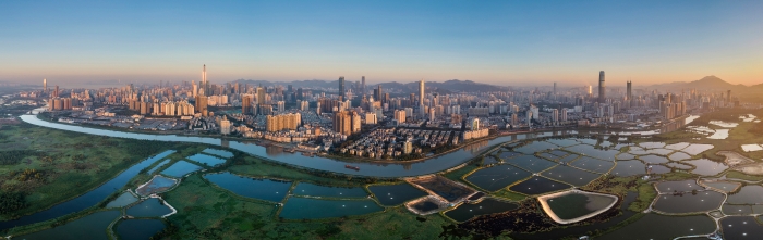 大灣區(qū)全景圖。新華社