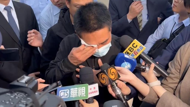 死者家屬今日到金門處理親人后事。