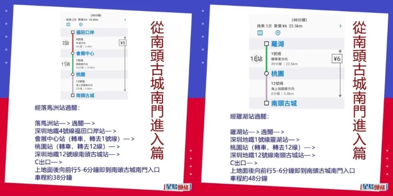 深圳南頭古城交通攻略
