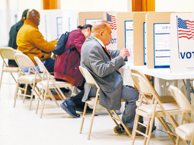 舊金山總統(tǒng)初選投票現(xiàn)場