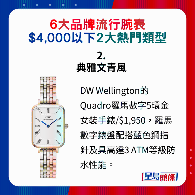 2. 典雅文青風(fēng)：DW Wellington的Quadro