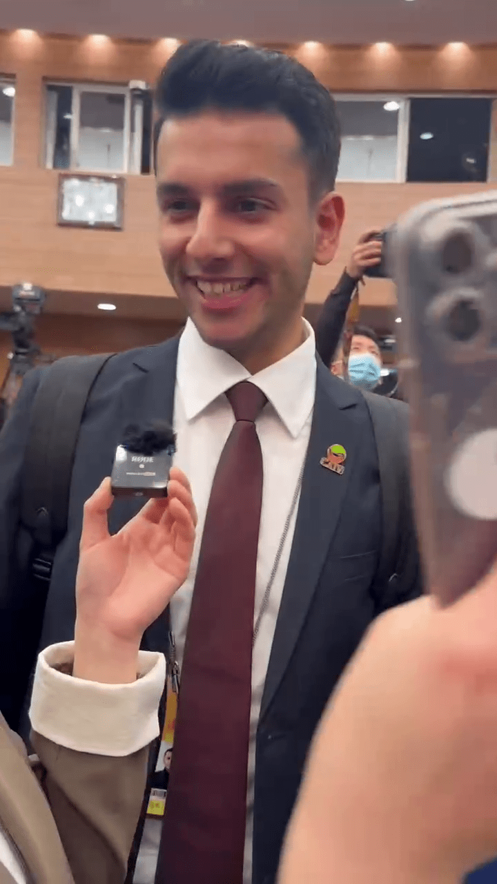 中阿電視臺記者