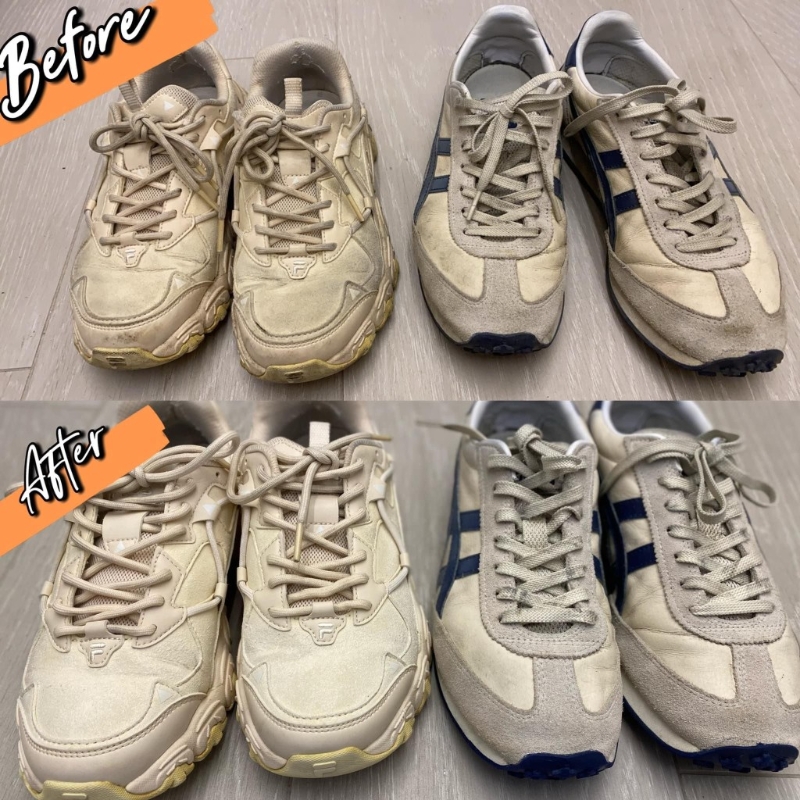 深圳洗鞋前后對比 深圳洗鞋前后對比