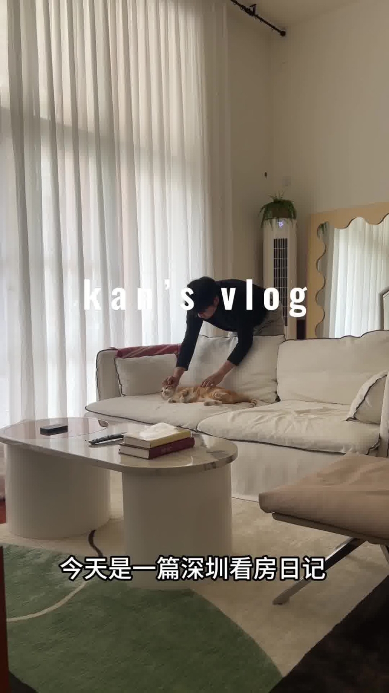 小紅書博主拍片紀(jì)錄他在深圳看樓的過程。