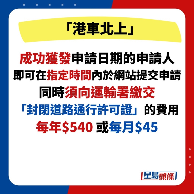 港車北上抽簽5 港車北上抽簽5