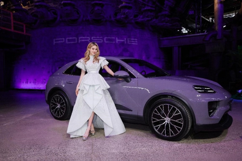 保時捷Porsche新晉代言人谷愛凌是女子自由式滑雪運動員，她替全新電動Macan站臺宣傳。