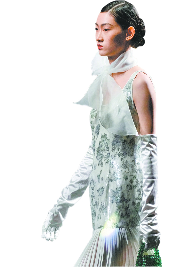 “2024廣東時裝周－春季”開幕式上展示的設(shè)計作品。