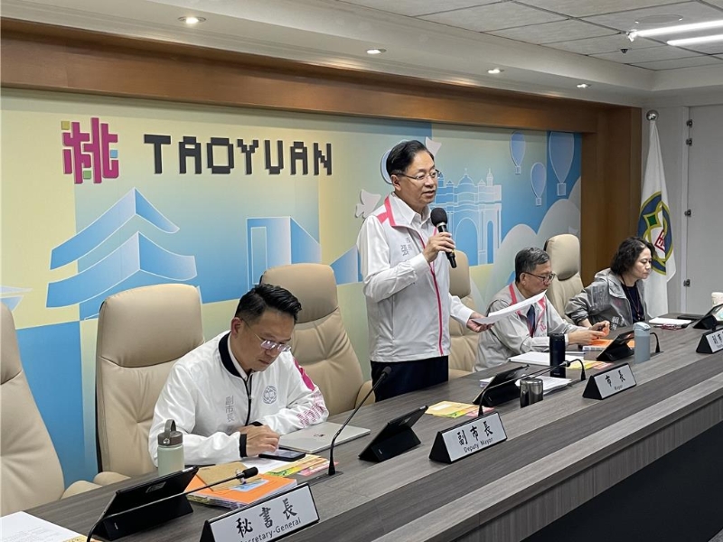 桃園市長張善政15日主持市政會議 桃園市長張善政15日主持市政會議