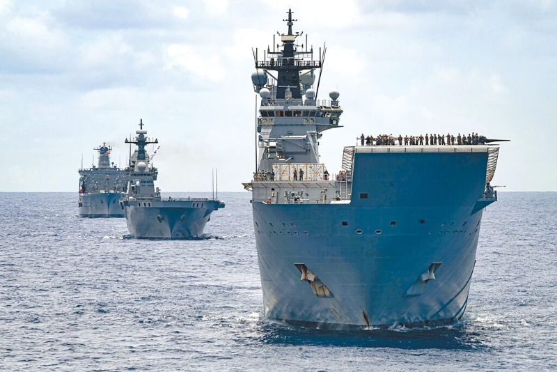 2022年環(huán)太演習(xí)編隊航行