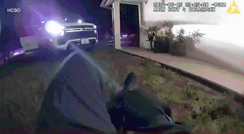 26歲副警長(zhǎng)麥高夫）腿部中彈受傷倒地。