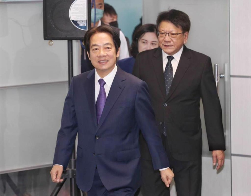 賴清德（圖）的民調(diào)與上月相比，大幅下降9.8個(gè)百分點(diǎn)，相當(dāng)于流失近200萬(wàn)人支持。