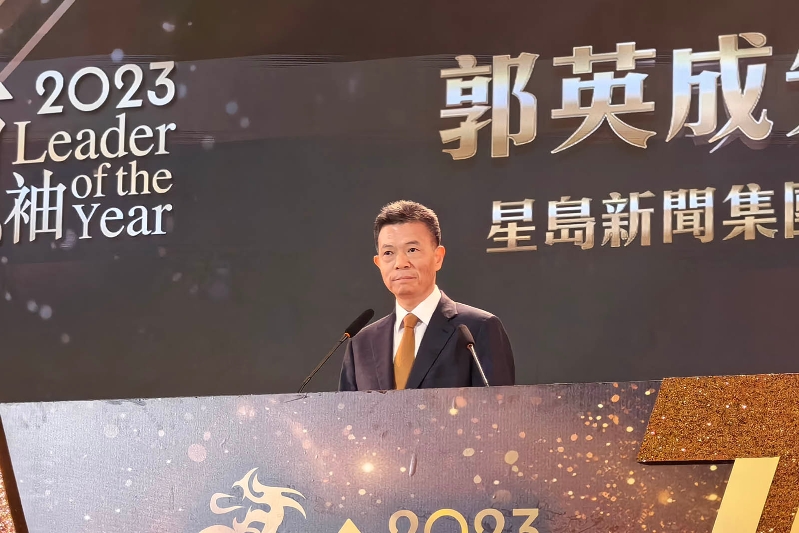 星島新聞集團(tuán)主席郭英成先生在灣區(qū)會(huì)場(chǎng)啟動(dòng)本次活動(dòng)。