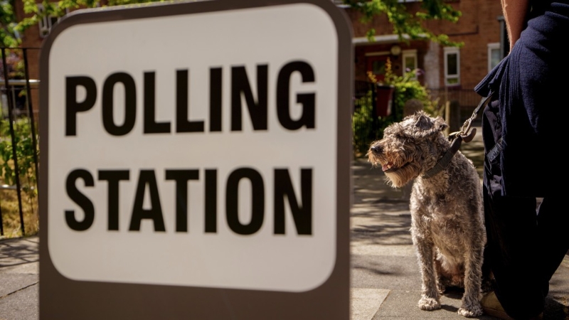 狗狗票站打卡情況是英國選民關(guān)心的選舉“看點(diǎn)”之一。