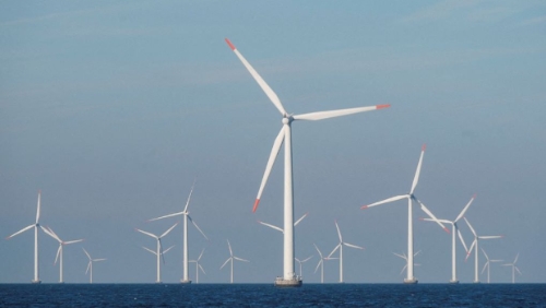 丹麥的海上風(fēng)力發(fā)電場。