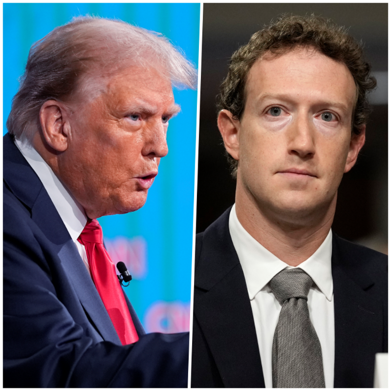 特朗普與扎克伯格 特朗普與扎克伯格