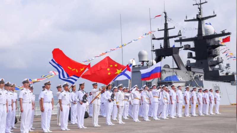 中俄“海上聯(lián)合-2024”演習(xí)，周日于廣東湛江某軍港開幕。