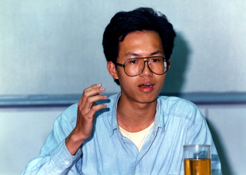 圖為1990年的鄭文燦。（中時(shí)資料照）