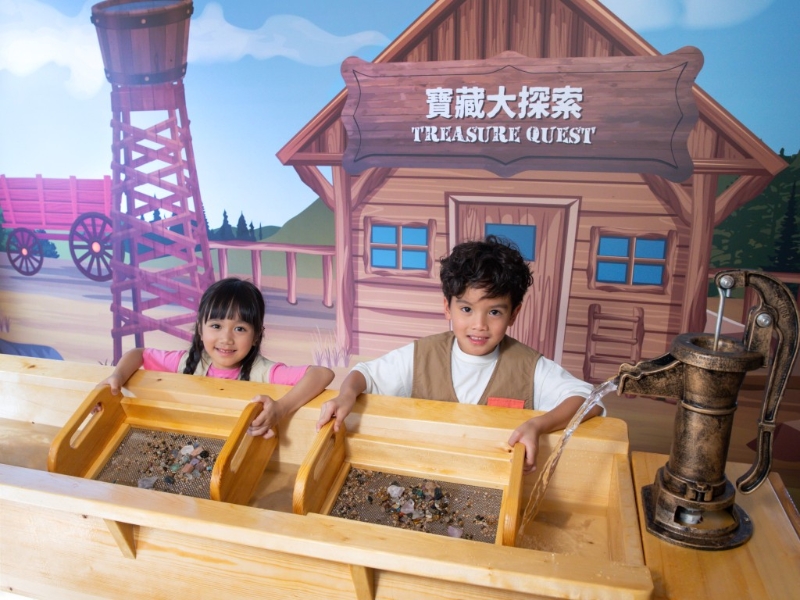 在寶藏大探索可篩出一顆顆色彩繽紛的寶石、礦石及小巖石。（圖片來(lái)源：挪亞方舟）