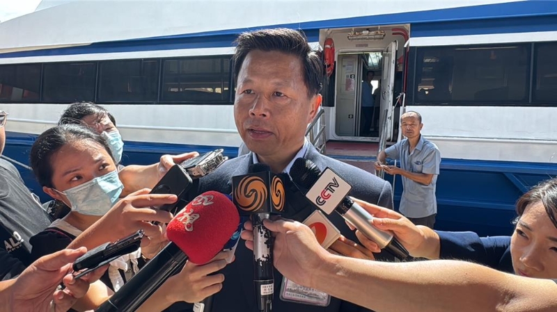 金門「0214漁船翻覆事件」海巡署副署長謝慶欽30日下午受訪回應(yīng)。