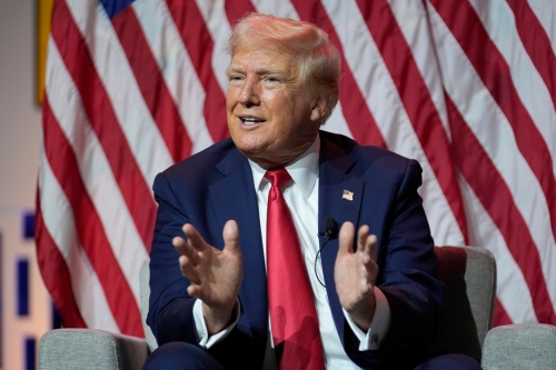 美國前總統(tǒng)特朗普。 美聯(lián)社