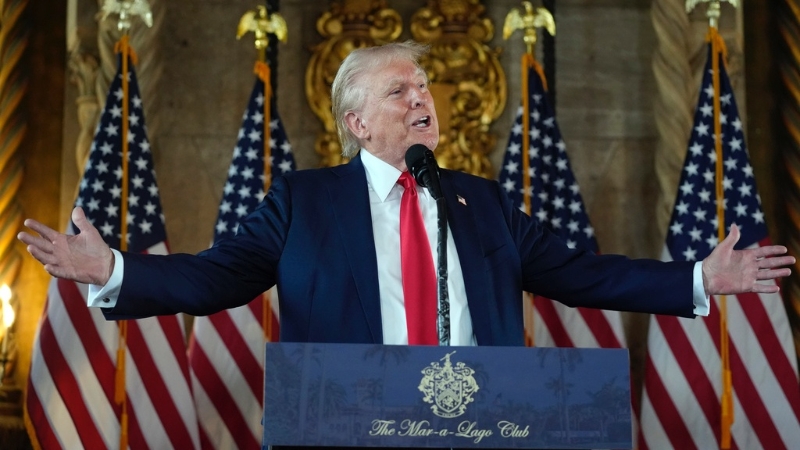 特朗普提議9月舉行3場(chǎng)辯論。 美聯(lián)社