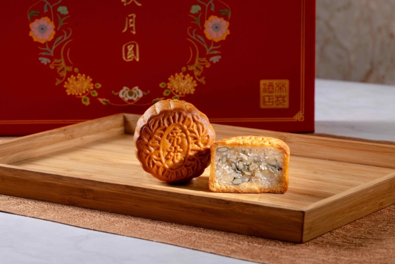 3.麥芽糖高纖果仁月餅，精挑優(yōu)質(zhì)雜錦果仁及麥芽糖，味道天然無添加，高纖健康又飽肚。（$348 帝苑酒店）