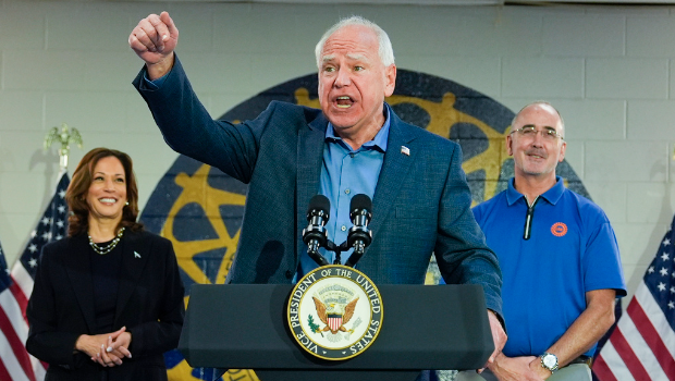 哈里斯副手沃爾茲。美聯(lián)社