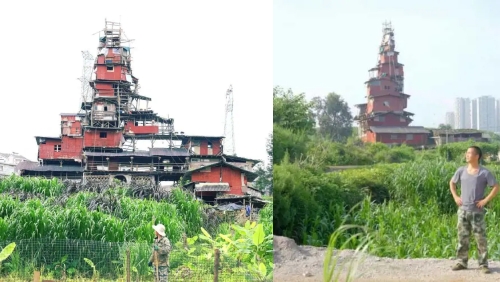 “最牛釘子戶”的“城堡”成為網(wǎng)紅景點(diǎn)。