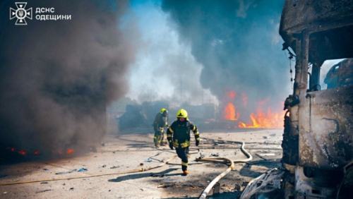 烏南部敖德薩地區(qū)被俄導(dǎo)彈擊中的地點(diǎn)