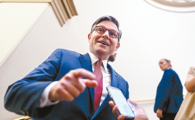 美國眾議院議長約翰遜。