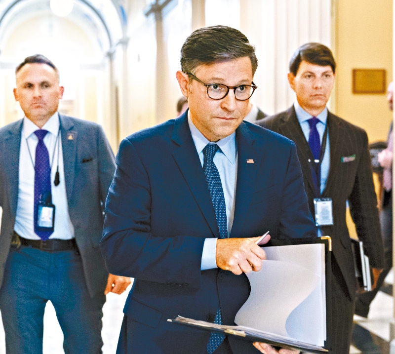 約翰遜臨時撤回眾院預(yù)算案投票。