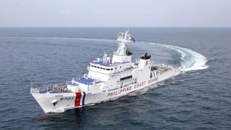 菲律賓“9701”海警船已駛離仙賓礁。