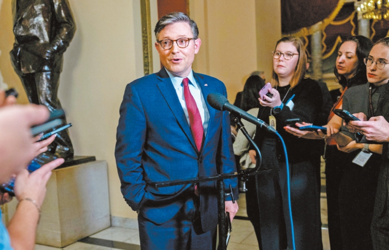 眾議院議長(zhǎng)約翰遜。