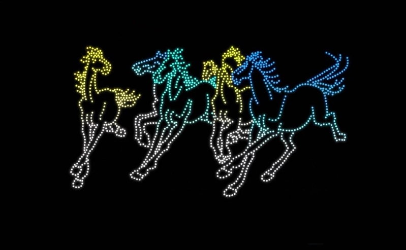 場景：群奔之力。模擬圖片