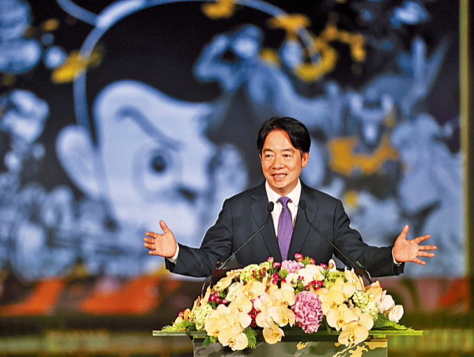 賴清德8日出席光雕展點燈儀式。