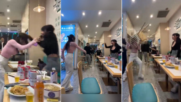 上海2女云吞店扯發(fā)扔凳潑面 上海2女云吞店扯發(fā)扔凳潑面