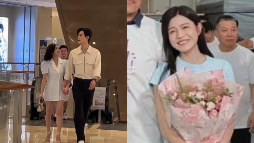 陳妍希殺青零修圖照片曝光（右）。