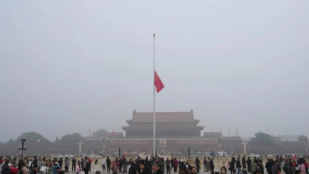天安門降半旗 天安門降半旗