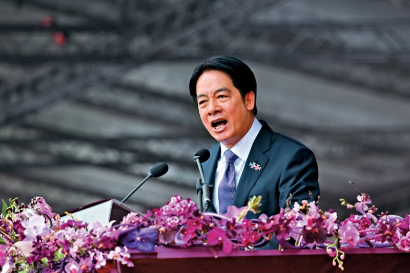 賴清德發(fā)表任期內(nèi)首次雙十演說。