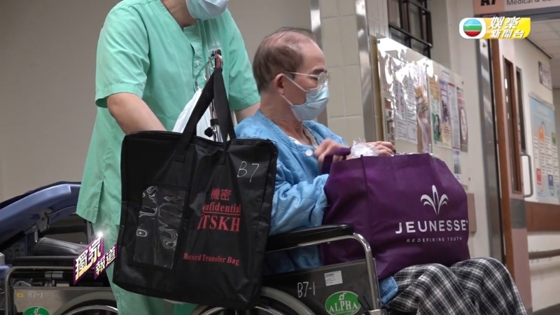 梅啟明跌親后留醫(yī)接受治療。