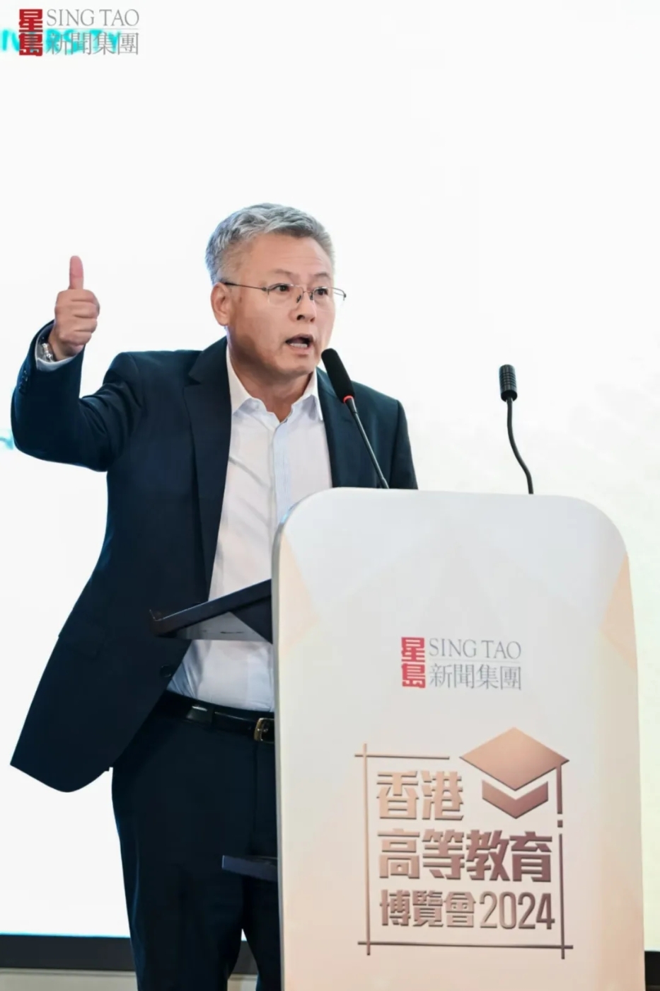 香港大學協(xié)理副校長（大灣區(qū)發(fā)展）劉寧榮教授在博覽會上發(fā)表主題演講。