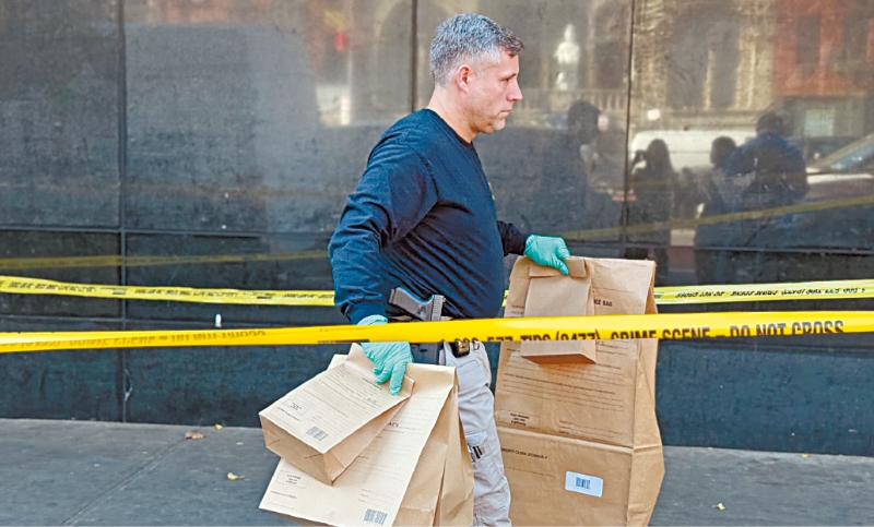 華裔被殺現(xiàn)場。