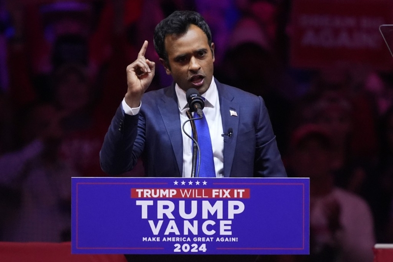 支持特朗普的企業(yè)家Vivek Ramaswamy?！∶缆?lián)社