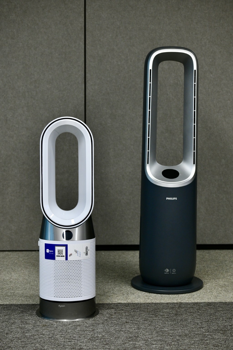 得分最高的兩款冰暖無(wú)葉風(fēng)扇。