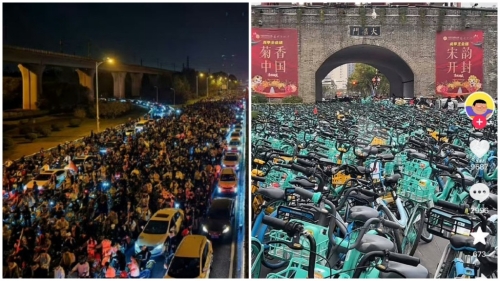 之前有大量共享單車被學生騎到開封，經(jīng)營者需租貨車運回鄭州。