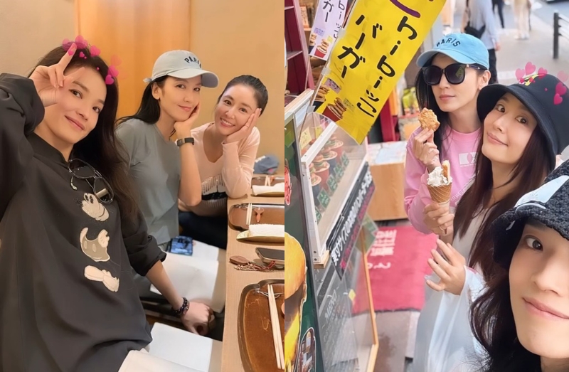 舒淇、林熙蕾、林心如一起出游。