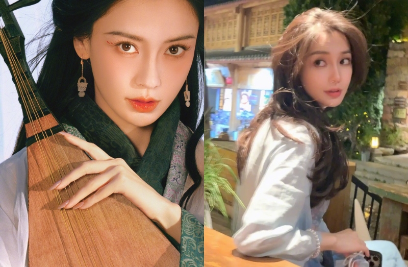 女星Angelababy。